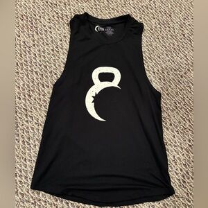 ZYIA Black Kettle Moon Graphic Tank Top